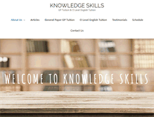 Tablet Screenshot of knowledge-skills.com